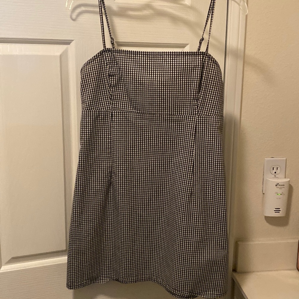 Checkered mini dress